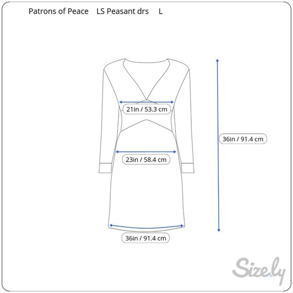 Patrons of Peace Peasant Dress Size L Floral  Boho Flowy Flounce Hem Red Black - Picture 14 of 14